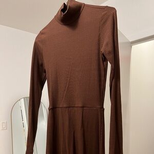 Reformation Mock Neck Knit Mini Dress Size Small